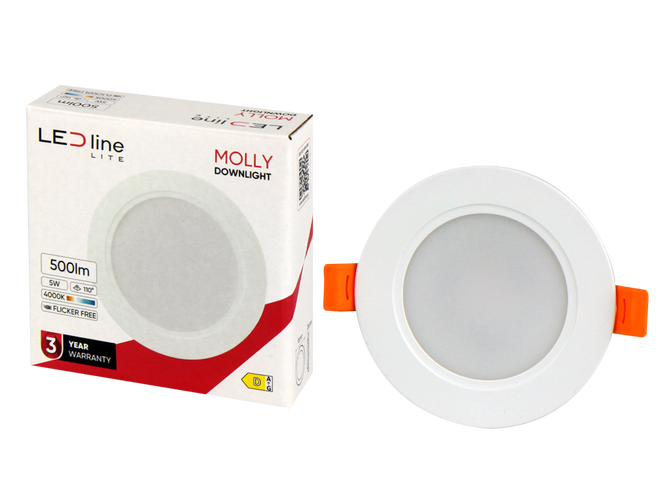 Светодиодная линейка LITE Downlight MOLLY 9W 900lm 4000K круглая 200760 5905378200760