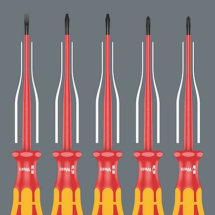 Screwdriver Set for Electricians 1000V VDE Kraftform Plus 160 iSS/7 WER/135961