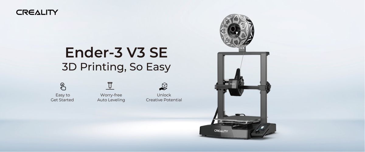 3D printer CREALITY Ender-3V3 SE 220x220x250mm nozzle 260℃, bed ≤100℃ ENDER-3V3SE 6971636403623