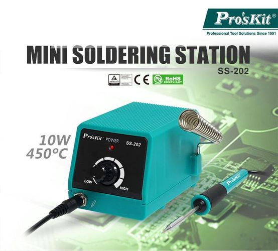 Mini litavimo stotelė 10W 230V, Pro'sKit SS-202F