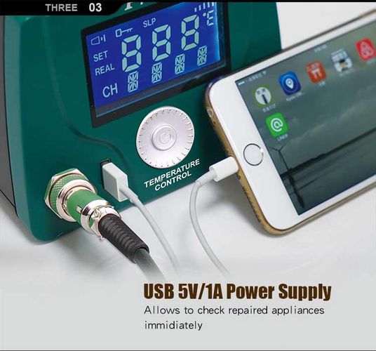 LCD išmani litavimo stotelė 60W, Pro'sKit SS-256B 4711552159639