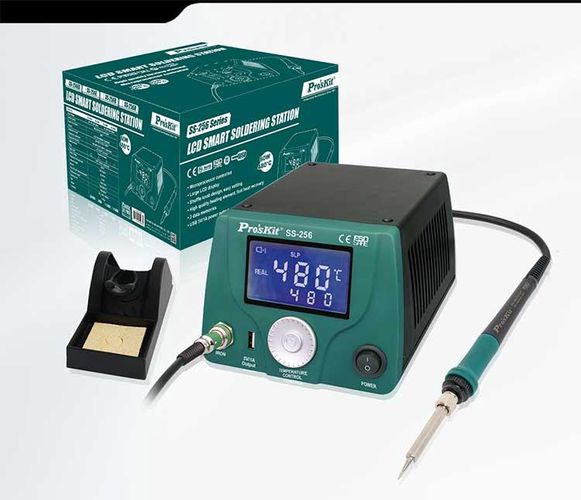 LCD išmani litavimo stotelė 60W, Pro'sKit SS-256B 4711552159639