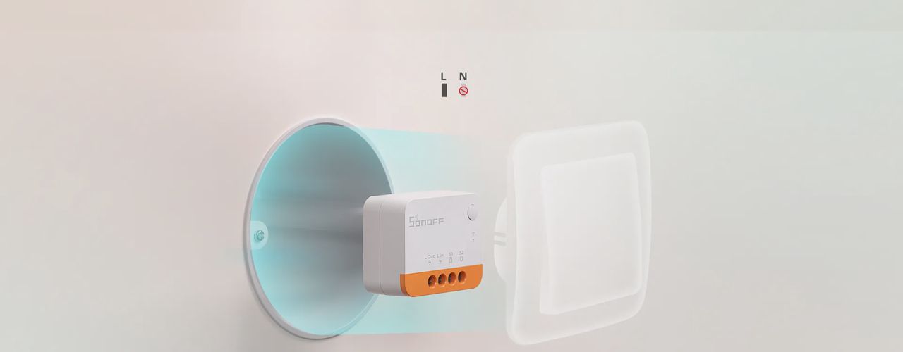 Išmanusis jungiklis, 230VAC, 6A, MINI R2 1-kanalo,  valdomas ZigBee arba fiziniu jungikliu, Sonoff SONOFF-ZBMINI-L2 6920075778298