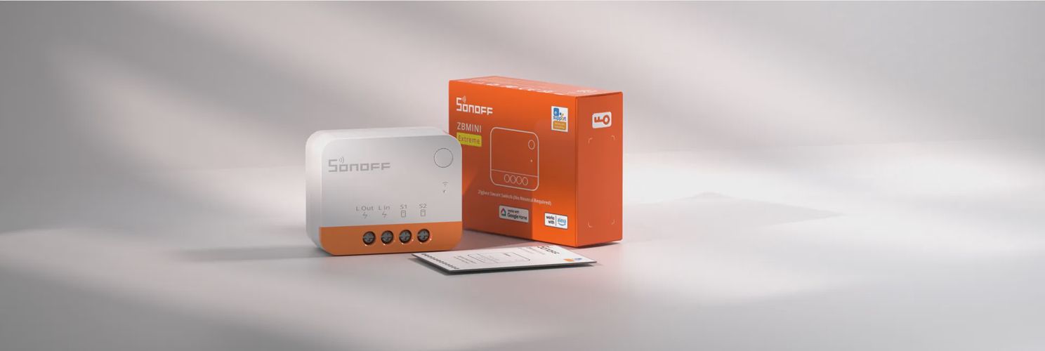Išmanusis jungiklis, 230VAC, 6A, MINI R2 1-kanalo,  valdomas ZigBee arba fiziniu jungikliu, Sonoff SONOFF-ZBMINI-L2 6920075778298
