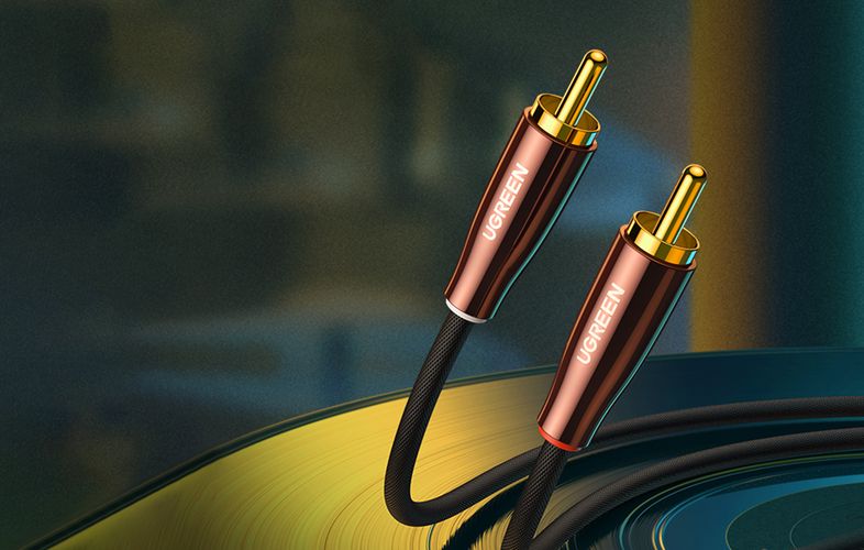 Kabelis 2xRCA - 3.5mm stereo kištukai 2m Au jungtys, AV170 UGREEN UGREEN/80847
