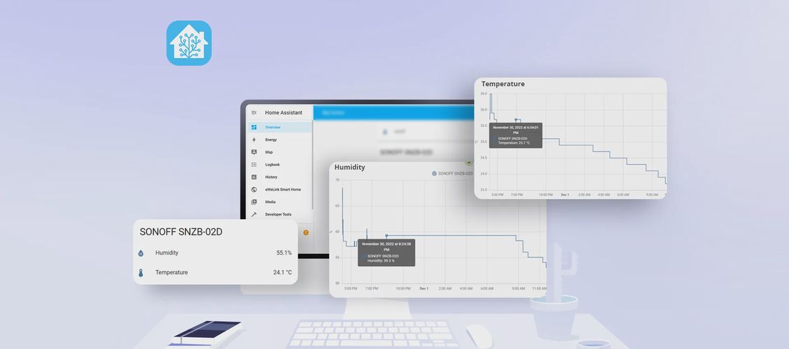 LCD vieds temperatūras mitruma sensors, ZigBee, SONOFF SONOFF-SNZB-02D 6920075740004