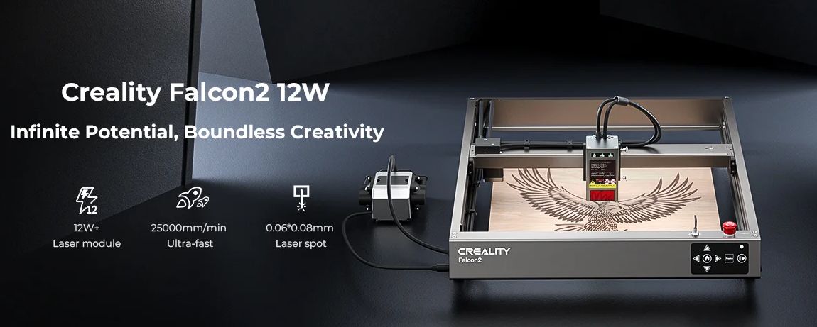 Laser engraver / cutter 12W laser 400x415mm Falcon2 Creality CRE-1005010083 6971636406969