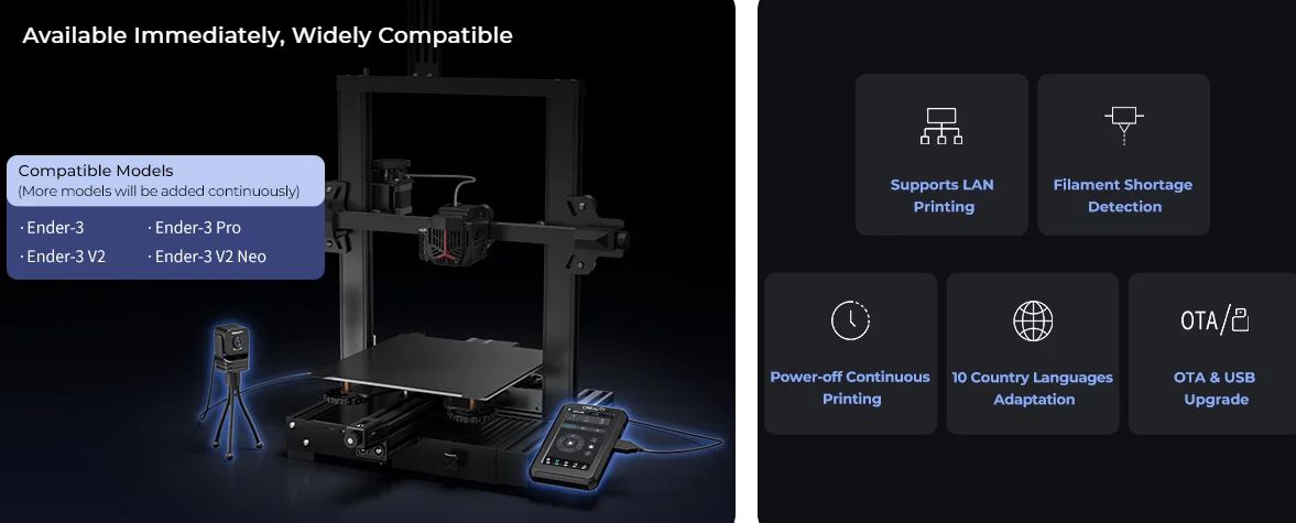 Creality Nebula Smart Kit for printers  Ender-3/3Pro/3V2/3V2Neo/3VSE CRE-4001050082 6971636400554