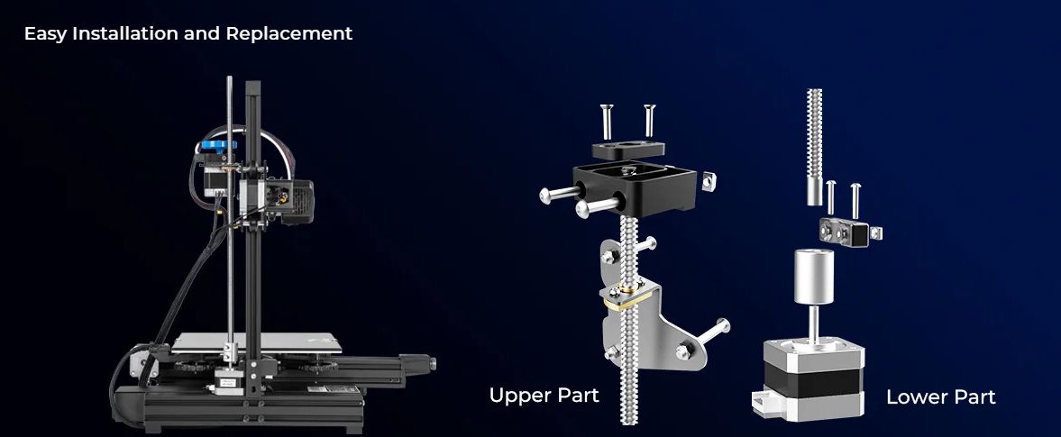 Dual Screw Rod Upgrade Kit Double Screw (for Ender-3/3Pro/3V2) CREALITY CRE-4003010022 6971636407508