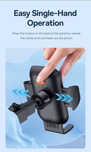 Car Suction Mount for 5.4-7.2" Smartphones, Black C40361600111-00 6932172641764