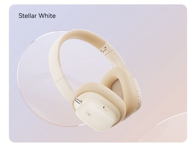 Wireless Bluetooth 5.3 Over-Ear Noise-Cancelling Headphones Bowie H1i, White A00050402223-00 6932172631727