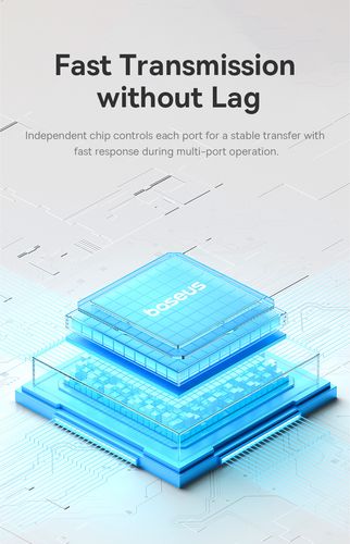 Šakotuvas USB-A 4 prievadų (USB 3.0) 50cm, juodas B0005280B111-02 6932172636487