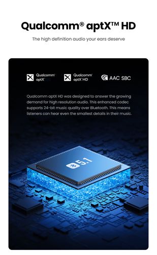 Bluetooth 5.1 aptX Audio Receiver with 3.5mm (AUX), 2xRCA Ports UGREEN/40759 6957303847594