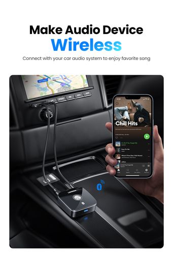 Bluetooth 5.1 aptX Audio Receiver with 3.5mm (AUX), 2xRCA Ports UGREEN/40759 6957303847594