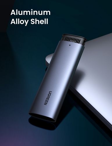 Išorinis korpusas SSD M.2 NGFF SATA 3.0 5Gbps (USB-C lizdas), pilkas UGREEN/10903