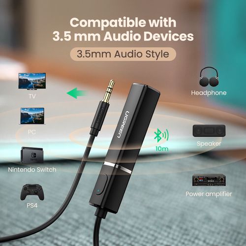 Wireless Bluetooth 5.0 aptX Audio Transmitter with AUX (3.5mm) Plug UGREEN/40761 6957303847617