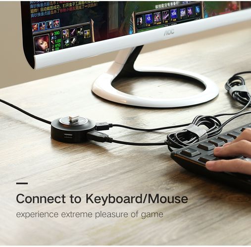 Hub USB-A 4-Port (USB 2.0) 1.0m, Black UGREEN/20277 6957303822775