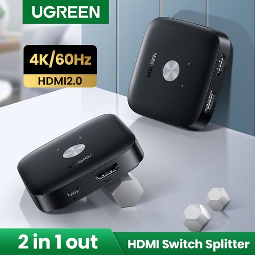 Perjungėjas HDMI 2.0 4K 60Hz (2 įėjimai -> 1 išėjimas) UGREEN/80126