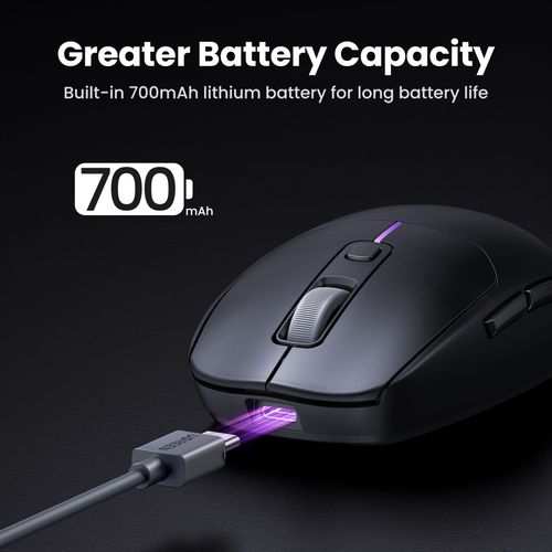 Wireless Rechargeable Gaming Mouse 2.4GHz/Bluetooth/USB-C, Black UGREEN/90539 6957303895397