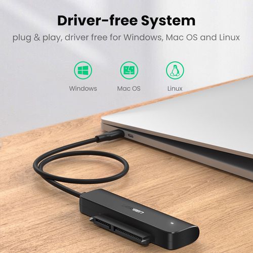 Adapteris 2.5" HDD, SSD diskams USB-C - SATA UGREEN/70610 6957303876105