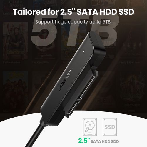 Adapter USB 3.0 to SATA for 2.5" HDD, SSD UGREEN/70609