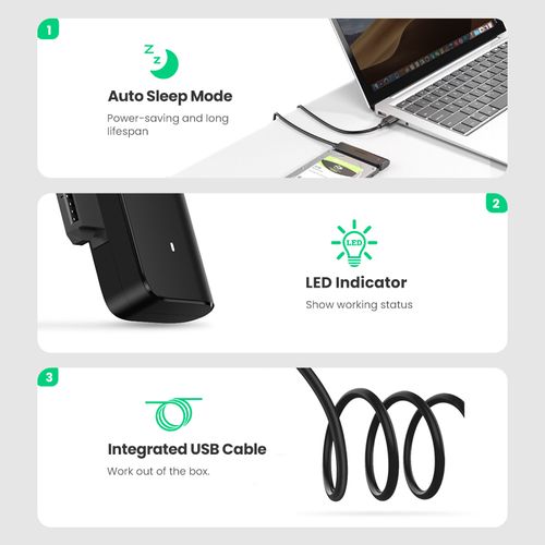 Adapter USB 3.0 to SATA for 2.5" HDD, SSD UGREEN/70609