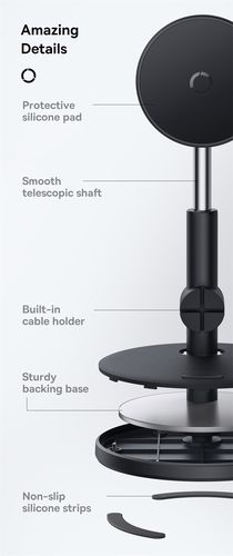 Магнитная настольная подставка для смартфона MagPro, черная B10564100121-00 6932172646400