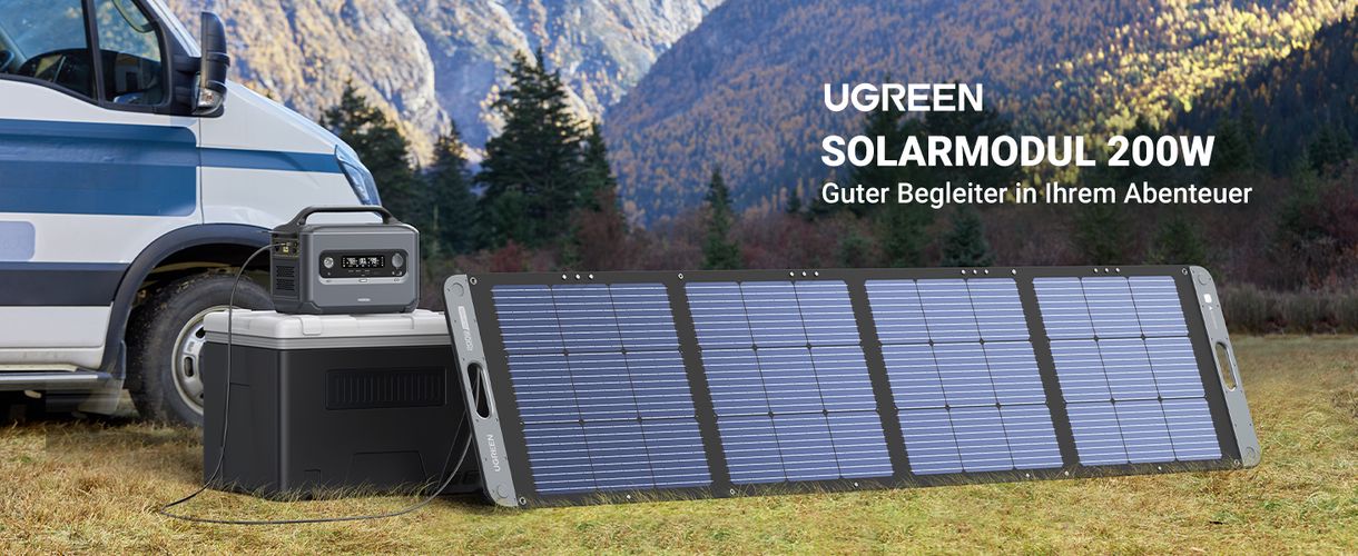 UGREEN kokkupandav päikesepaneel 200W, powersation XT60 SC200 UGREEN jaoks UGREEN/15114 6941876211142