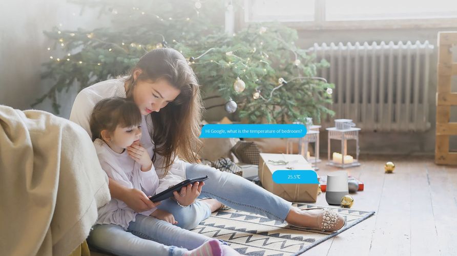 Išmanusis belaidis ZigBee patalpos temperatūros ir drėgmės jutiklis SNZB-02P, -10°C - +60°C, CR2477, SONOFF SONOFF-SNZB-02P 6920075740622