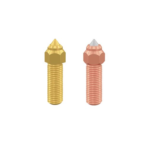 3D spausdintuvo purkštukų komplektas 1vnt žalvarinis, 1vnt varinis / grūdinto plieno 0.4mm skirti K1 / K1Max / CR-M4 / ENDER-3V3KE CREALITY CRE-4004020070