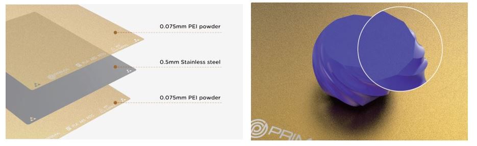 Textured PEI plate 256x256mm for Bambu Lab X1 / P1 / A1 PRIMACREATOR PC-TPP-X1/P1 7340002112916