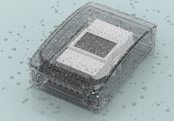 Waterproof box BoxR2; 152,5mm x 100mm x 48mm; transparent; PC V0; SONOFF SONOFF-BOX-R2 6920075778144