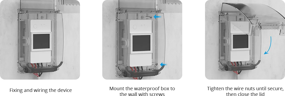 Waterproof box BoxR2; 152,5mm x 100mm x 48mm; transparent; PC V0; SONOFF SONOFF-BOX-R2 6920075778144