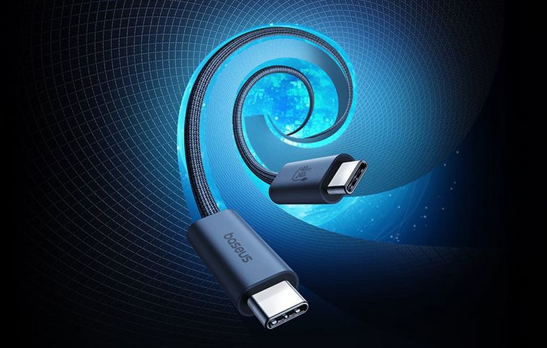 Cable USB C male - USB C male 240W USB4, 40Gbps, 8K@60Hz 1m Flash BASEUS P10311803111-00 6932172648817