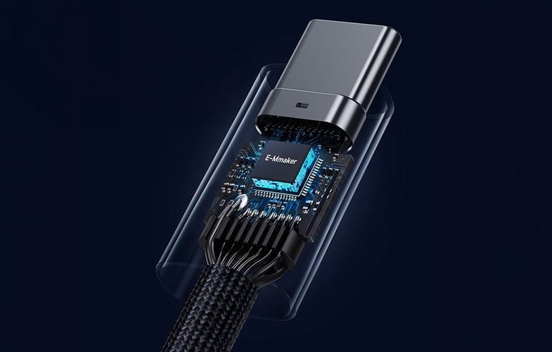 Cable USB C male - USB C male 240W USB4, 40Gbps, 8K@60Hz 1m Flash BASEUS P10311803111-00 6932172648817