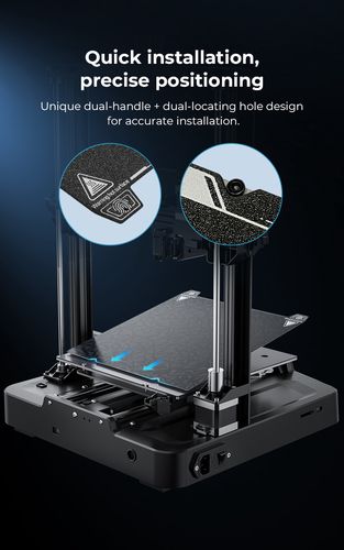 Dual side printing platform (Glossy PEO + Coated PEI) magnetic 235x235mm Creality CRE-4004090119