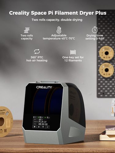 Filament dryer for 2 spools 45℃-70℃ Space Pi CREALITY CRE-4005010071 6971636402961