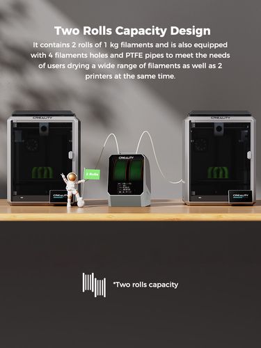 Filament dryer for 2 spools 45℃-70℃ Space Pi CREALITY CRE-4005010071 6971636402961