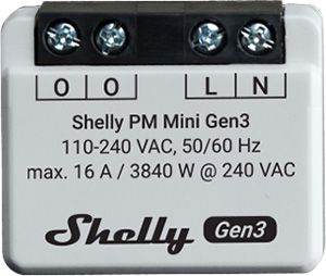 Умный счетчик электроэнергии Shelly Mini PM Gen3 3800235261613 3800235361613