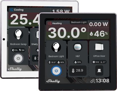 Shelly Wall Display White is a 4-inch touchscreen control panel 3800235262603 3800235262603