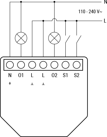 Shelly Plus 2PM Dual Wi-Fi relay with built-in power meter 3800235265031