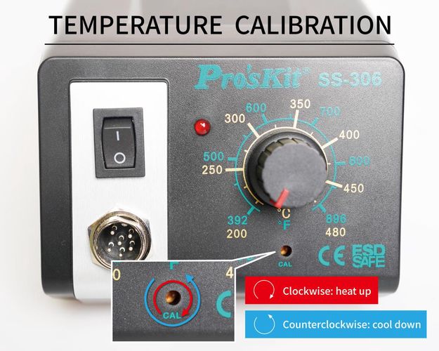 Litavimo stotelė 75W 230V, atistatinė, Pro'sKit SS-306B 4711552159936