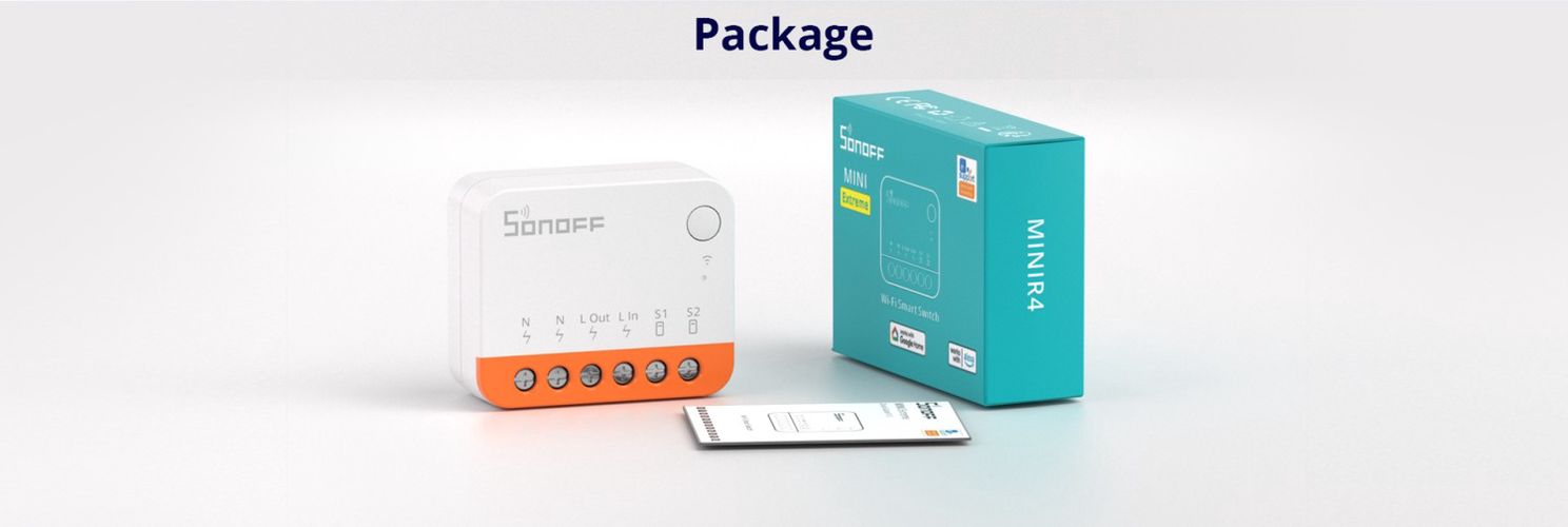 Smart WiFi switch MiniR4, 1 channel, 230V 10A, SONOFF SONOFF-MINIR4