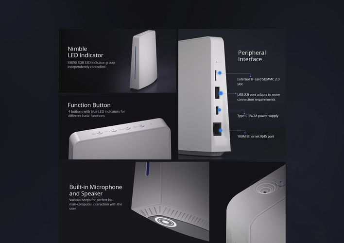 Išmaniųjų namų serveris AIBridge, iHost,  Wi-Fi IEEE 802.11 B/G/N 2.4GHz, Zigbee 3.0, USB-C, RJ45, baltas, SONOFF SONOFF-ALBRIDGE 6920075778168