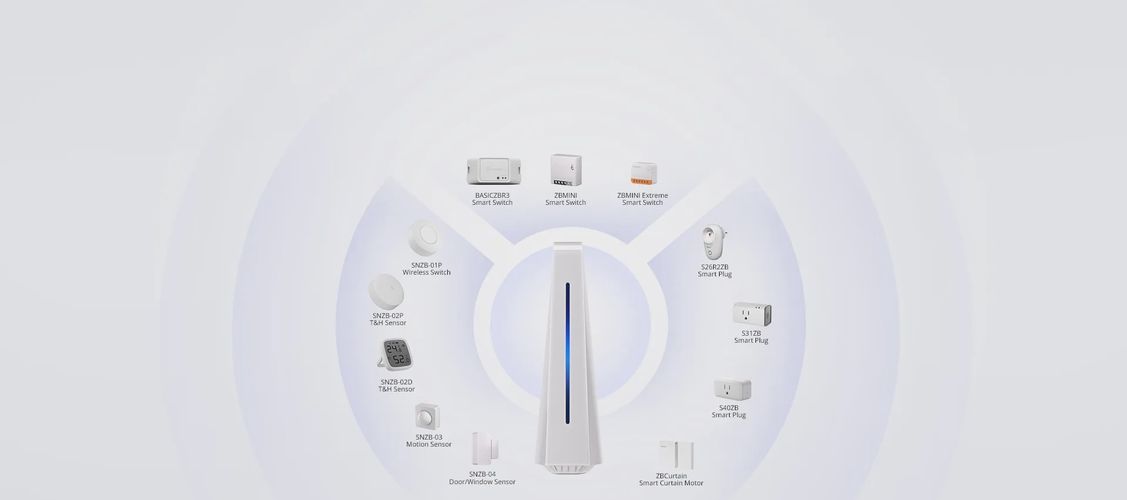 Išmaniųjų namų serveris AIBridge, iHost,  Wi-Fi IEEE 802.11 B/G/N 2.4GHz, Zigbee 3.0, USB-C, RJ45, baltas, SONOFF SONOFF-ALBRIDGE 6920075778168