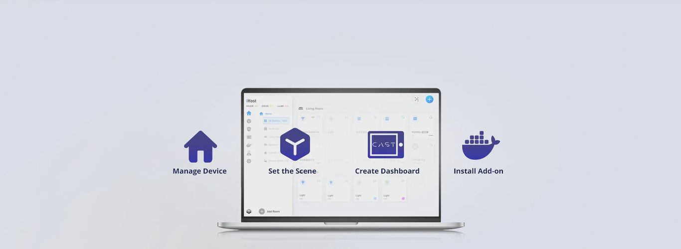 Išmaniųjų namų serveris AIBridge, iHost,  Wi-Fi IEEE 802.11 B/G/N 2.4GHz, Zigbee 3.0, USB-C, RJ45, baltas, SONOFF SONOFF-ALBRIDGE 6920075778168