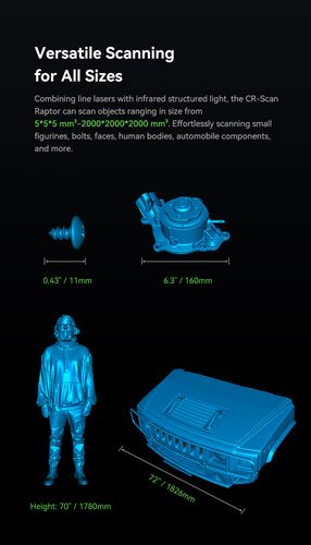 3D scanner CR-SCAN RAPTOR CREALITY CRE-4008050049 6971636400189