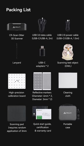 3D scanner OTTER CREALITY CR-Scanner-Otter 6971636400158
