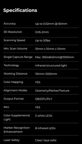 3D scanner OTTER CREALITY CR-Scanner-Otter 6971636400158