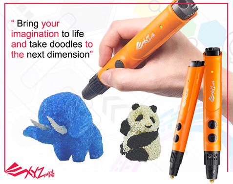 3D printing pen for PLA plastic 1.75mm  XYZprinting 3N10EXUK00G